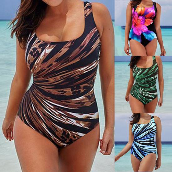 Популярный купальник с мягкой подкладкой и контролем живота, летняя пляжная одежда Woemn