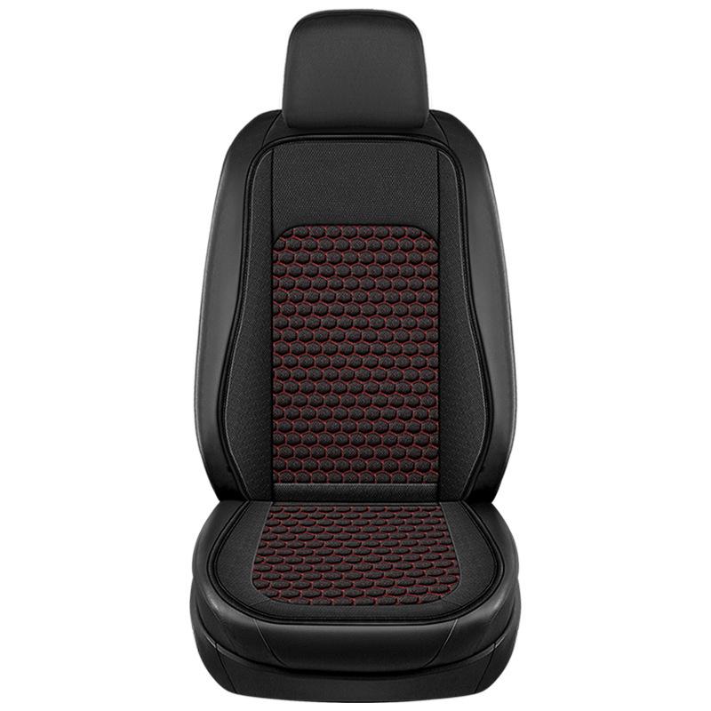 Linen Car Seat Cushion with Backrest for All Seasons