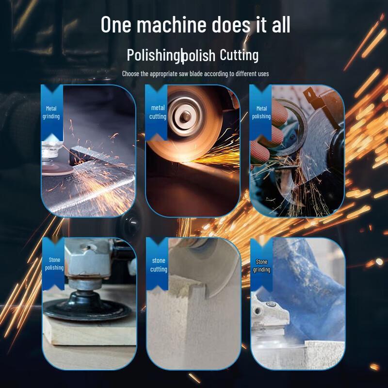 Углошлифовальная машина Dayi Industrial 1050 Вт, штепсель CN (адаптер в комплекте)