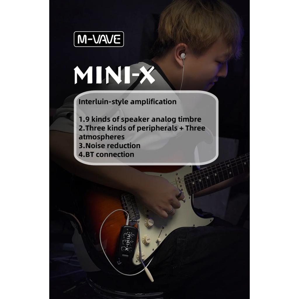 MINI-X Pro Studio Headphone Amp | 9 Guitar/Bass Amp Sims W/ 100hrs Playback | USB-C Recharge & Hi-Res Certified