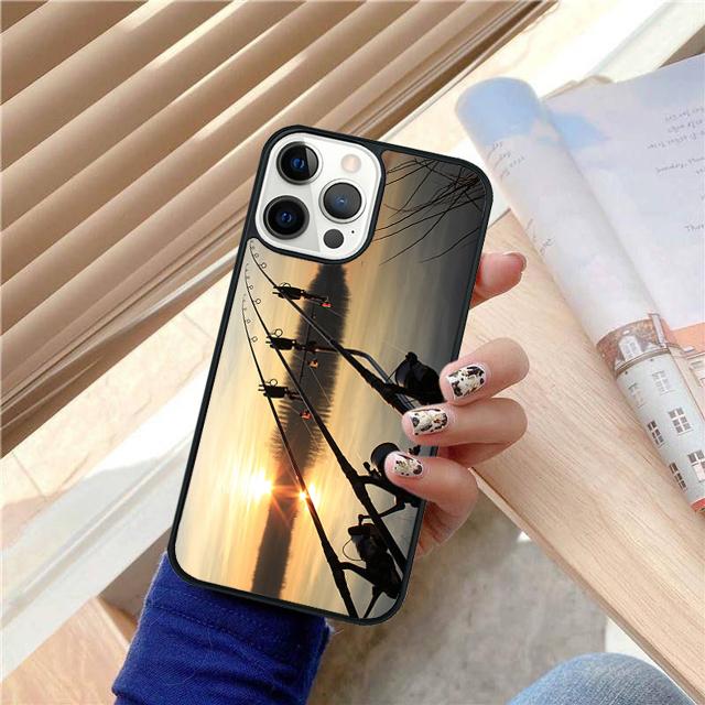 Чехол для телефона «Закат на озере для рыбалки» Для iPhone 17 Air 15 16 Чехол 14 11 13 Pro Max 12 Plus Max Чехол Coque