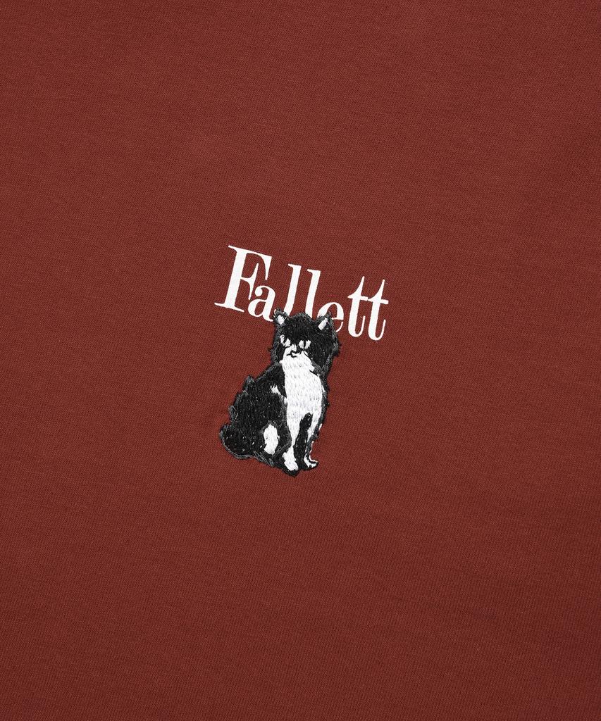FALLETT Small Drawing Nero Short Sleeve T-Shirt Burgundy