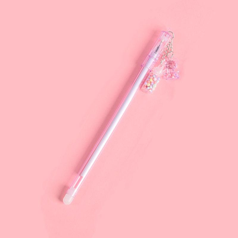 1 шт. стираемая гелевая ручка дрейфующая бутылка кулон медведь школьные канцелярские принадлежности креативные милые милые ручки