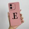 Чехол для vivo Y28 4G Чехол-крышка для vivo Y28 4G Милые начальные буквы Квадратный Жидкий Мягкий силиконовый чехол для телефона Матовый Ударопрочный задний чехол