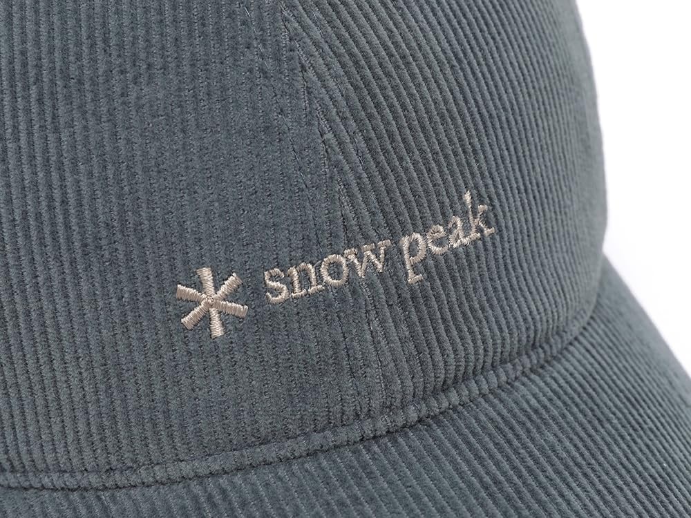 Snow Peak Corduroy Ball Cap GS-S25FUFBC63, Headwear, Cap, Hat, Men's/Women's, Light Blue, Size L