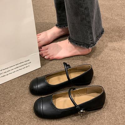Женские туфли-лодочки на плоской подошве, новинка весны и осени, новые французские туфли «бабушкины», с юбкой, плоские туфли Мэри Джейн
