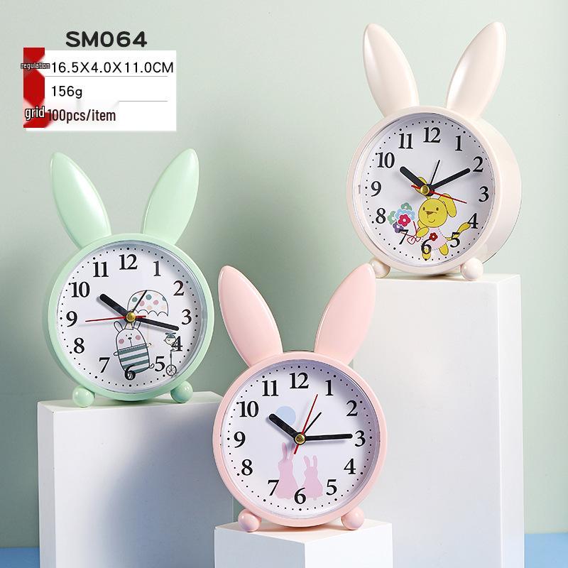 Ретро-будильник с громким звонком и ночником - бесшумные прикроватные часы, креативный подарок для студентов и декор спальни