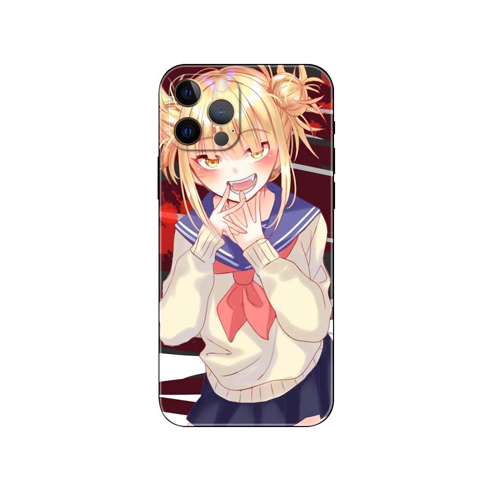 Милый чехол для телефона Himiko Toga Anime для iPhone 5 5s 2020se 6 6s 7 8 plus x 10 XR XS 11 12 13 mini pro MAX черная задняя крышка из ТПУ