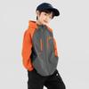 Boys' Outdoor Three-Color Splice Hooded Softshell Jacket