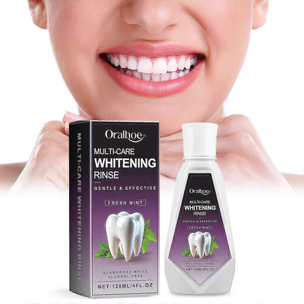 Generic oralhoe mouthwash freshens breath, removes odors, cleans plaque and stains, gently cares for teeth, - oral for daily skin care daily care