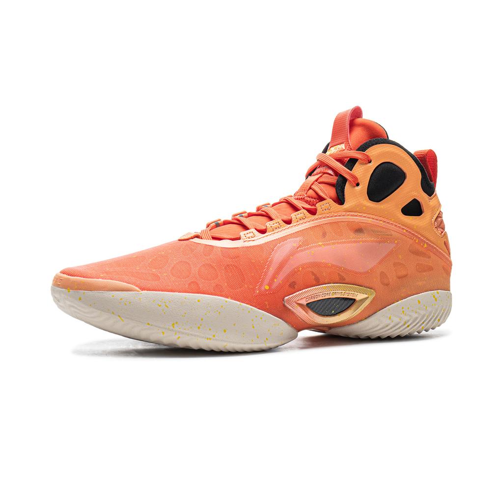 Баскетбольные кроссовки Li Ning Yushuai 19 с карбоновым сердечником, мужские, средняя посадка, оранжевые ABAV057-4
