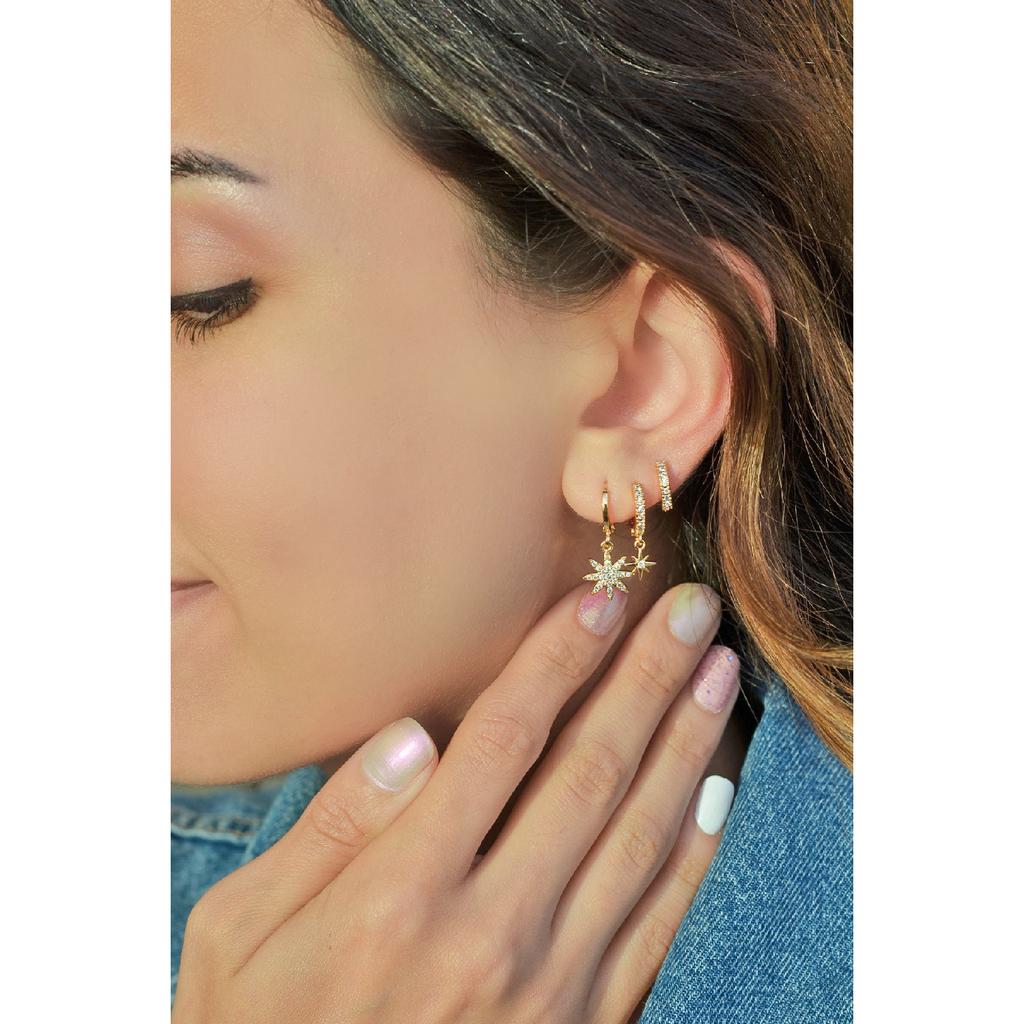 Тройные серьги Polar Star