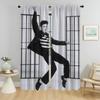 Шторы для спальни E-Elvis затемняющие шторы для комнаты 2-х панельные шторы перегородка украшение на Хэллоуин домашний интерьер шторы