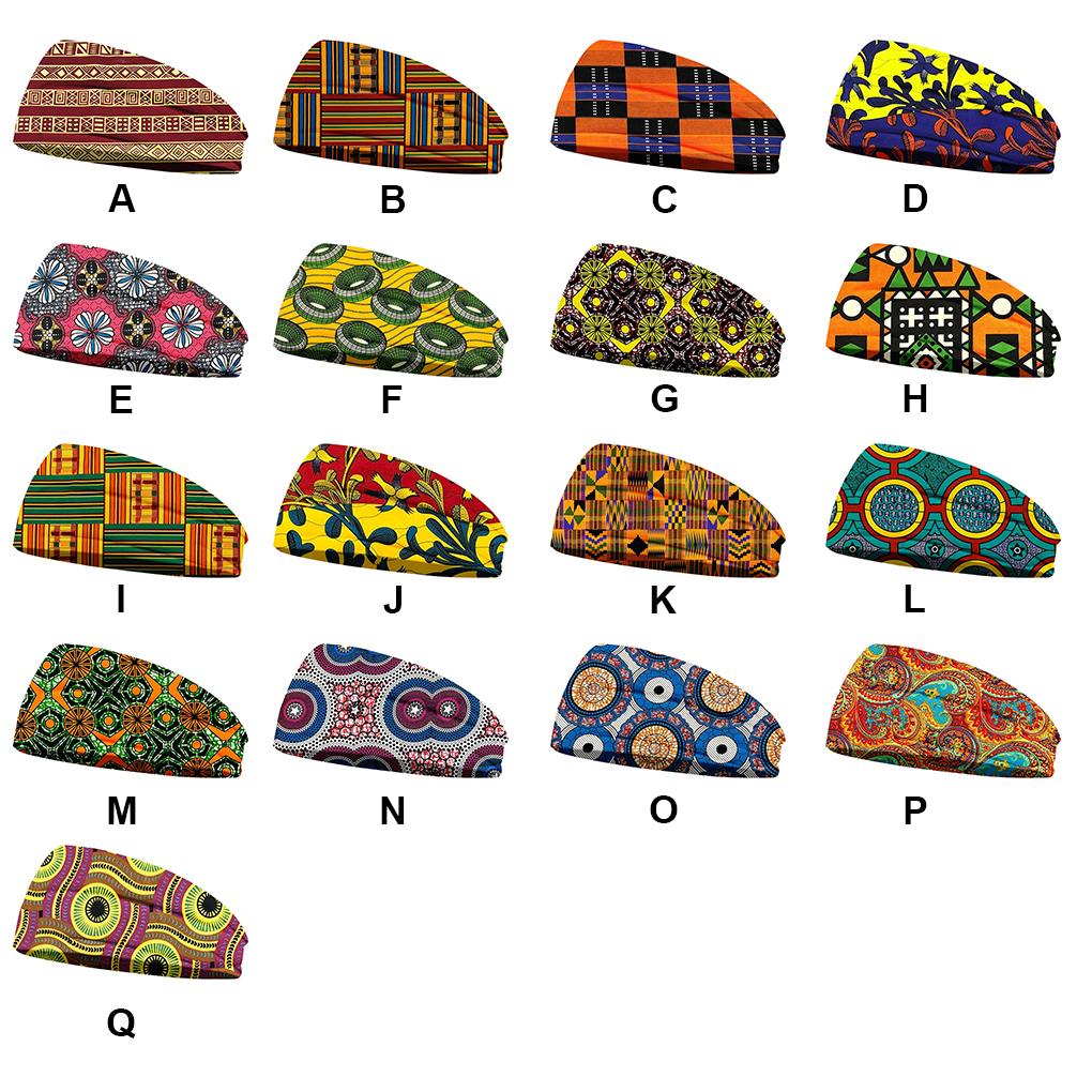 Повязки на голову Спортивные Геометрический Цветочный принт Винтажный стиль Повязка на голову Потовпитывающая повязка Головной убор Мягкость Обертывание Йога Спортзал Бег Женщины