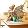 Fairy Garden Statue Tabletop Decor, Fairy Outdoor Statues Fairy Figurine Garden Decor for Outside Patio Lawn Yard Balcony