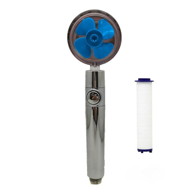 Пропеллерная душевая головка высокого давления с вращением на 360 градусов и вентиляторным фильтром, распылительная насадка с массажной дождевой насадкой, аксессуары для ванной комнаты