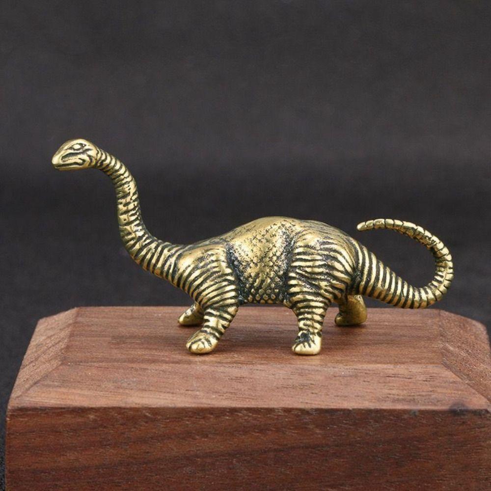 Vintage Dinosaur Statue Zinc Zinc Alloy Children Dinosaur Toy Lucky Dinosaur Miniatures Decoration Crafts