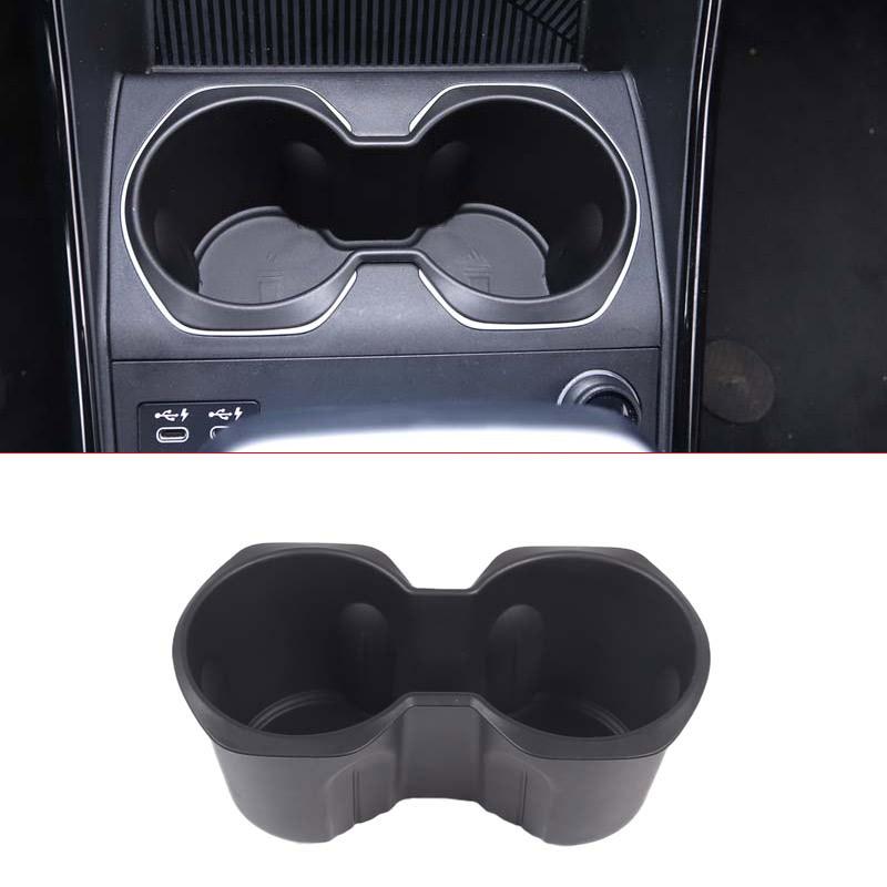 For BMW X1 U11 -2024 TPE Black Car Center Console Water Cup Holder Storage Box Car Interior Accessories