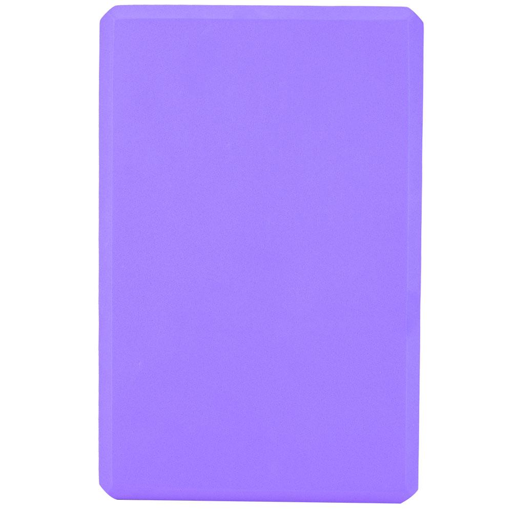 Кирпич для йоги из пены Инструмент для упражнений Фитнес Упражнения Тренировка Растяжка(фиолетовый)