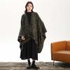 Womens Split Shawl Fashion Cottagecore Thick Warm Cape Knit Cardigan