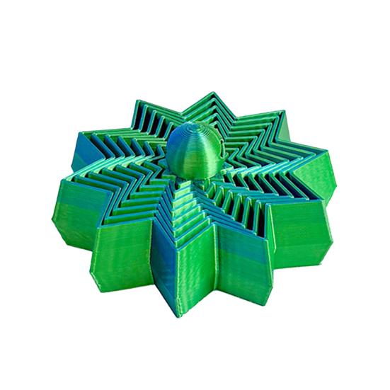 Расширенная сенсорная фиджет-звезда Вращающаяся спиральная звезда Фиджет-игрушка Вращающаяся башня Гибкая звезда с ручкой для снятия стресса и тревоги Домашняя офисная настольная игрушка