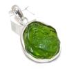 Moldavite Quartz Gemstone 925 Sterling Silver Jewelry Pendant 2.05" l8H60