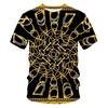 Summer Fashion New Yellow Crown Printed Men's T-shirt Street Harajuku Comfortable Plus Size Round Neck Short Sleeve Top