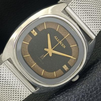 ALLWYN МЕХАНИЧЕСКИЕ С РУЧНЫМ ЗАВОДОМ ИНДИЯ 6300A МУЖСКИЕ ВИНТАЖНЫЕ ЧАСЫ С ОРИГИНАЛЬНЫМ ЦИФЕРБЛАТОМ a703951-1