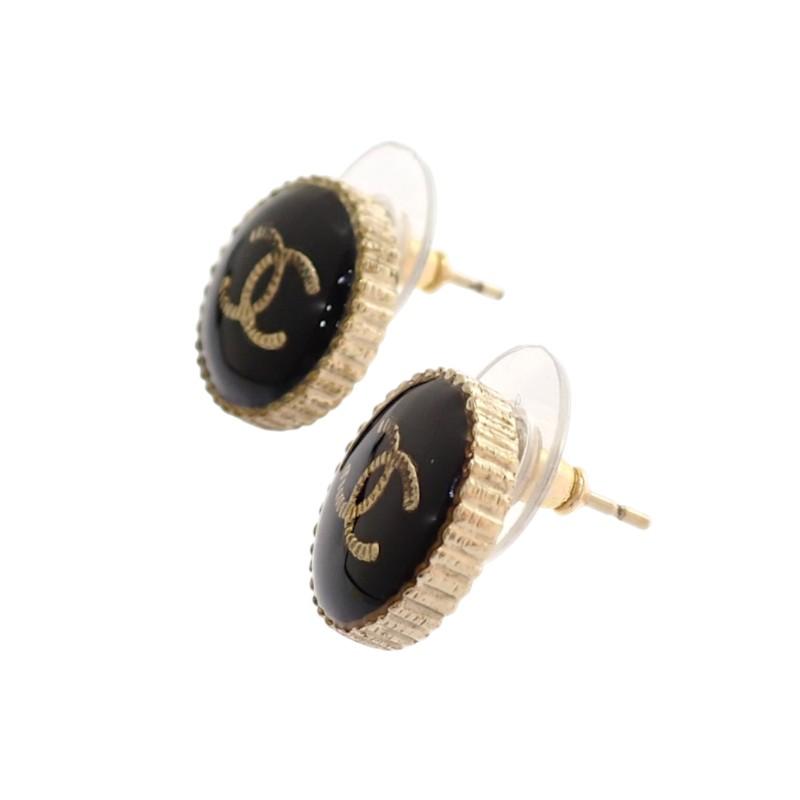 CHANEL  A95896 Pierce black/gold metal Women