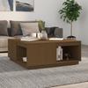 814522 vidaXL Coffee Table Honey Brown 100x101x40.5 Cm Solid Pine Wood