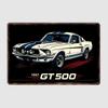 1967 Mustang Shelby GT500 Fastback Classic Car Metal Sign Poster Garage Decoration Room Decor Car Club Tin Home Decor