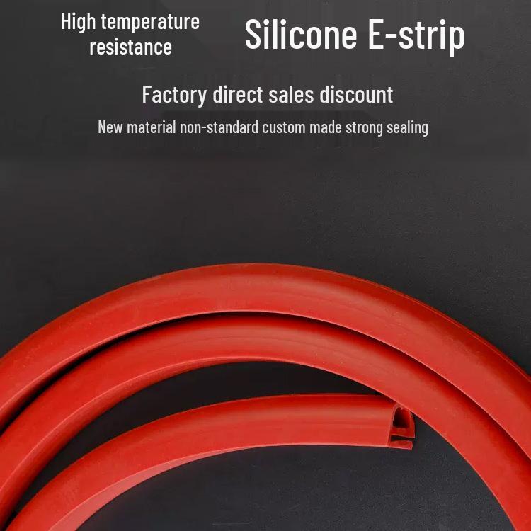 Термостойкая силиконовая резиновая E-лента для уплотнения духовки, доступна в ширине 12-25 мм