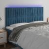 VidaXL LED Headboard Bedroom Furniture Double Bed Accessory Head of Bed Frame Interior Dark Blue 3122732