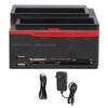 Hard Drive Docking Station USB2.0 Dual Bay 12TB Support OTB 480Mbps Hard Drive Enclosure for 2.5in