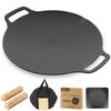 Gfoxmall Мультисковорода, диаметр 33 см, Сковорода-гриль. Подходит для различных способов приготовления, включая костры, газовые плиты и индукционные плиты. Особенность