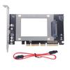 Металлическая PCIe 4.0 U.2 Адаптерная Карта с Поддержкой Передачи Данных 32 Гбит/с Разъемы для SSD для Сборки ПК Металлические Конструкции