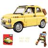 Строительные блоки Кирпичи Желтая машина Мальчики День рождения Рождество Девочки Игрушки