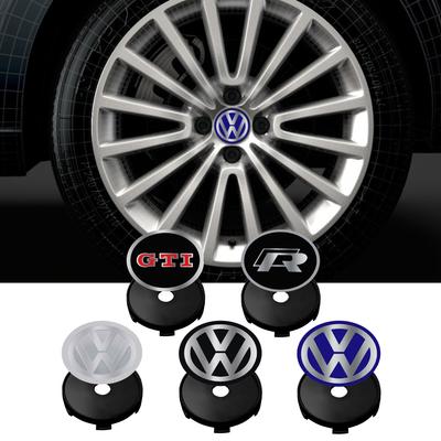 Для VOLKSWAGEN 4 шт. 60/63/68 мм Центральные колпачки на колеса автомобиля, эмблема, колпаки ступиц, автоаксессуары Для VW R Rline Golf 4Motion