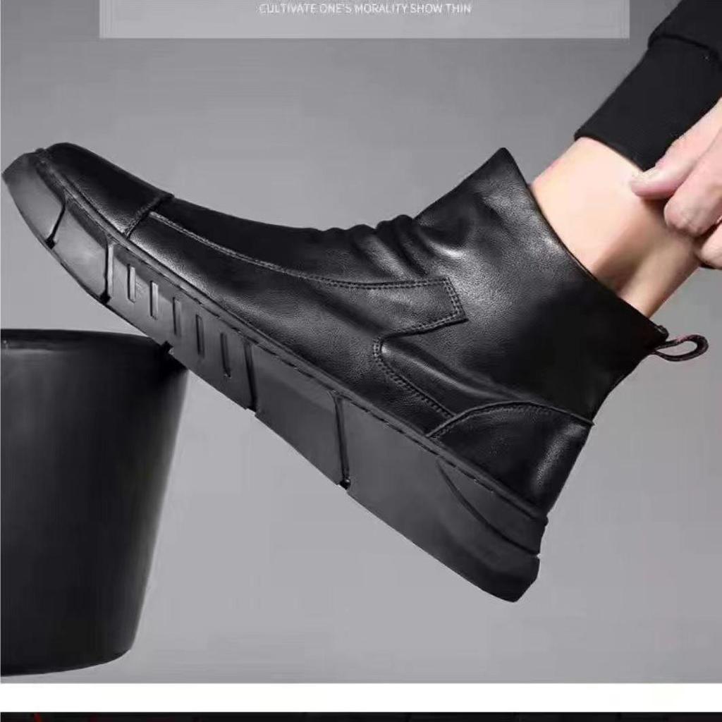 Мужские кожаные туфли в стиле ретро с низким верхом: Повседневные ботинки в весенне-осеннем стиле