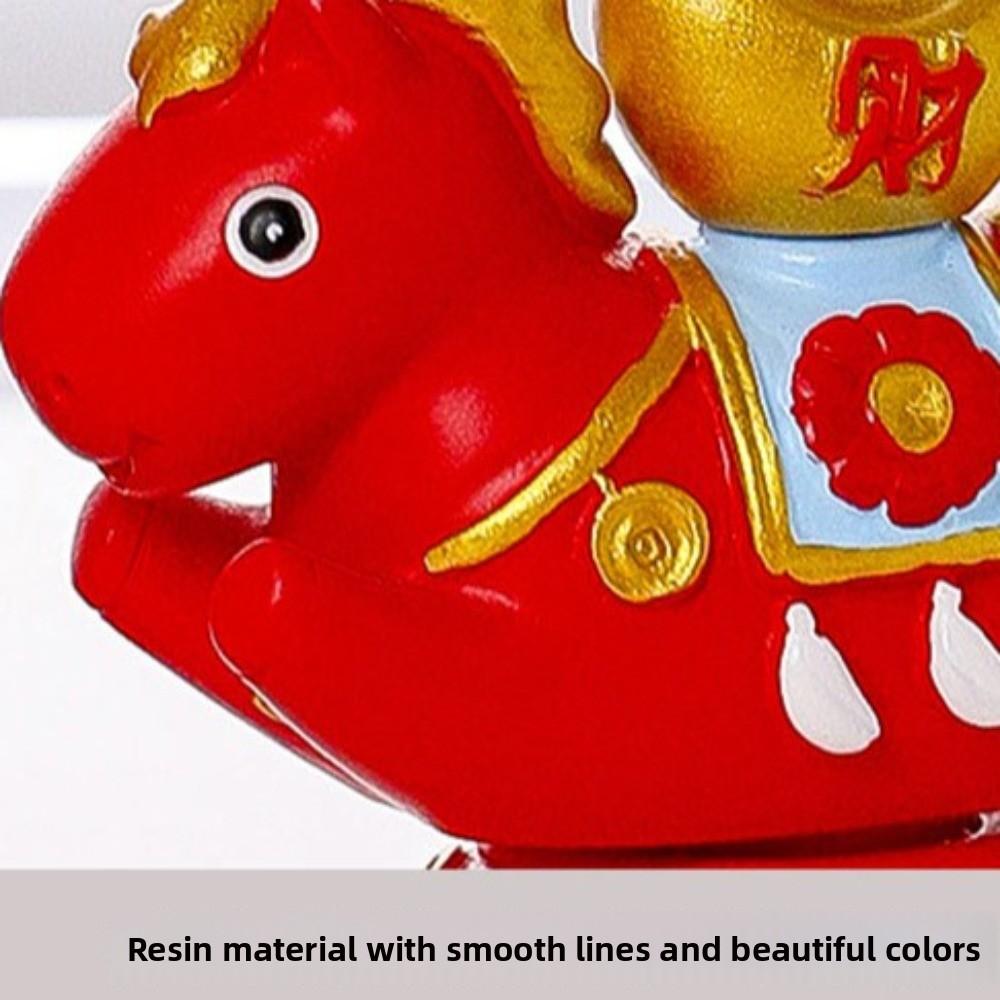 Resin Zodiac Horse Figurines Cute Horse Statue Gift Idea Horse Figures Ornament  Chinese New Year