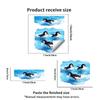 Removable Penguin Sticker Self-Adhesive Bathroom Decal Toilet Sticker  Kitchen Refrigerator Door