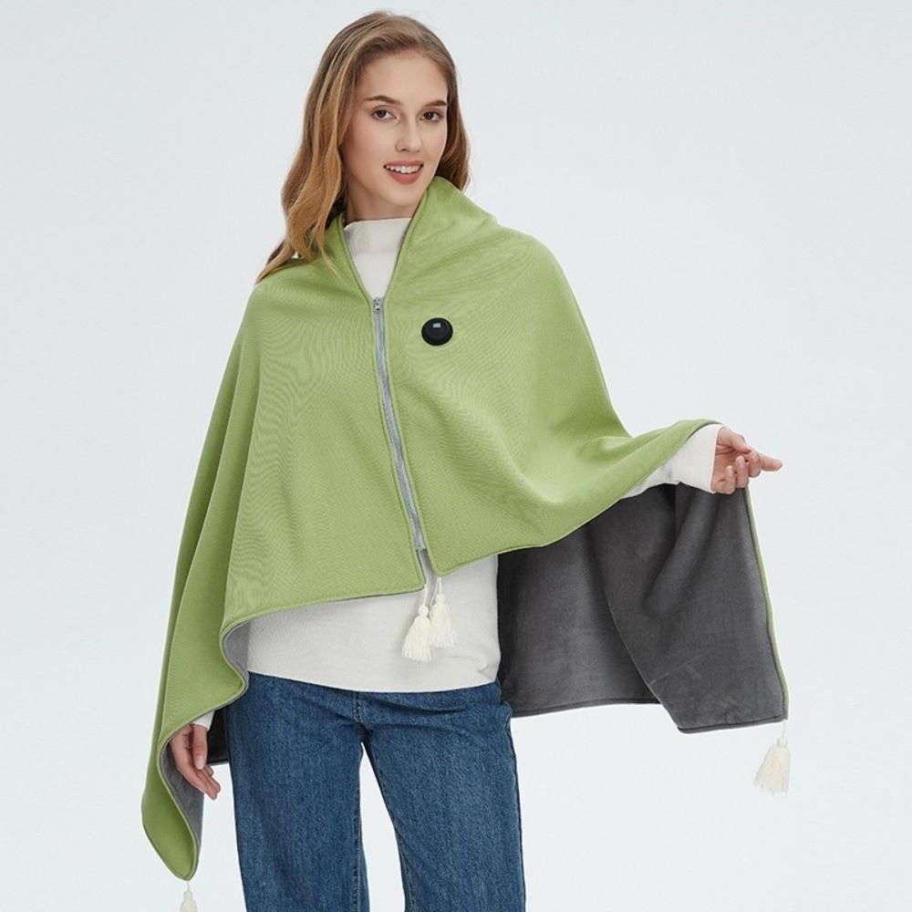 USB Powered Heating Blanket Wearable Design Electric Blanket Heated Shawl USB Heating Shawl School