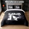 Led Zeppelin Design Bed Bedding Set 1 Duvet Cover + 2 Pillowcases Soft Breathable Household Bed Linens