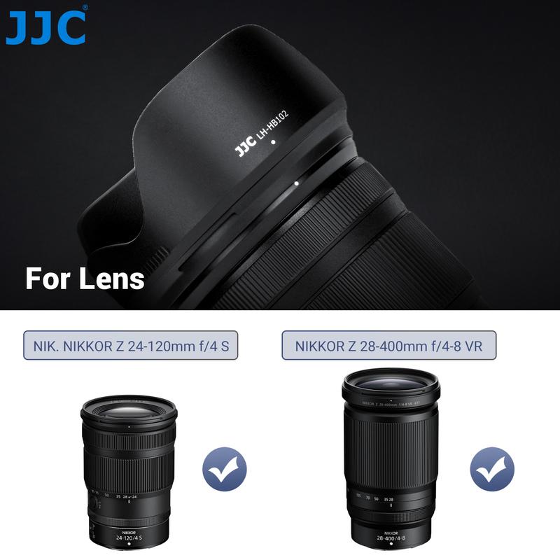 JJC 77mm Reversible Lens Hood Shade for Nikon NIKKOR Z 24-120mm f/4 S / NIKKOR Z 28-400mm f/4-8 VR lens Replaces nikon HB-102