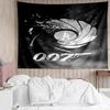 007 James Bond Print Tapestry, Backdrop, Easy Setup, Ideal for Bedroom, Office & Living Room, with Aesthetic Wall Hanging Decor.