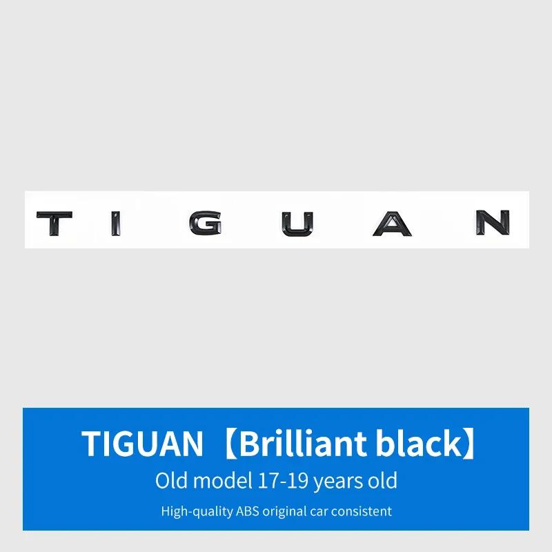 BHMTQ1 ABS Car letter Sticker For VW Volkswagen TIGUAN TOUAREG SAGITAR Logo 2016-2024 Decorative Rear Trunk Emblem Badge Sticker