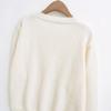 2024 Winter Women's European & American Style Crew Neck Long Sleeve Knit Pullover