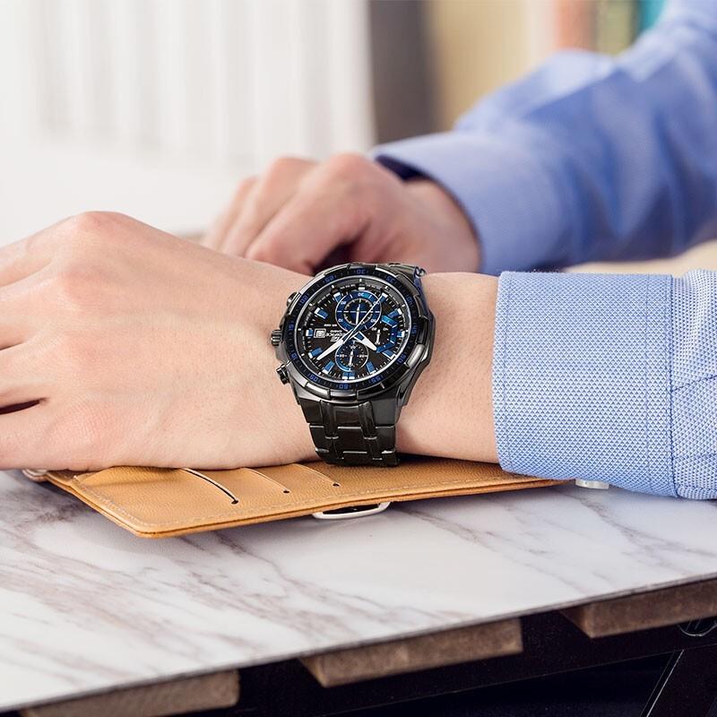 Casio Мужские часы EDIFICE Черные EFR-539BK-1A2 EFR-539BK-1A2