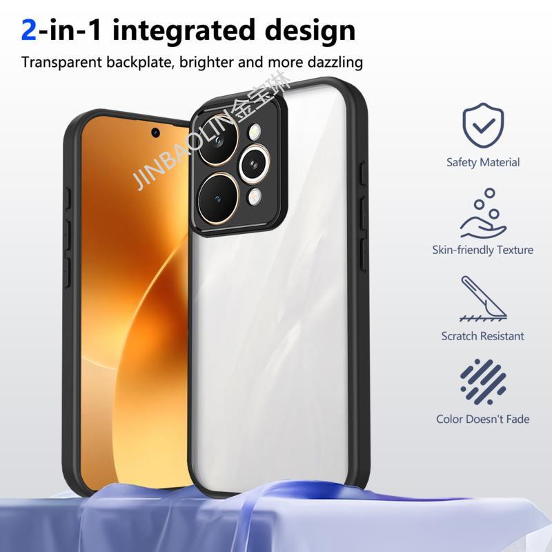 Для realme 15 pro Чехол Роскошный Противоударный Прозрачный Чехол Для realme 15 15T Чехол