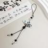 Acrylic Chinese Style Butterfly Pendant Phone Charm Calligraphy Mobile Phone Strap  Jewelry Gift